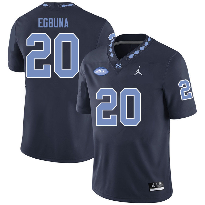 Jordan Brand Men #20 Obi Egbuna North Carolina Tar Heels College Football Jerseys Sale-Black